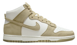 Nike Dunk High Tan Suede White