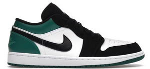 Jordan 1 Low White Black Mystic Green