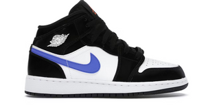 Jordan 1 Mid Black Racer Blue White (GS)