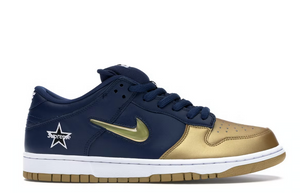 Nike SB Dunk Low Supreme Jewel Swoosh Gold